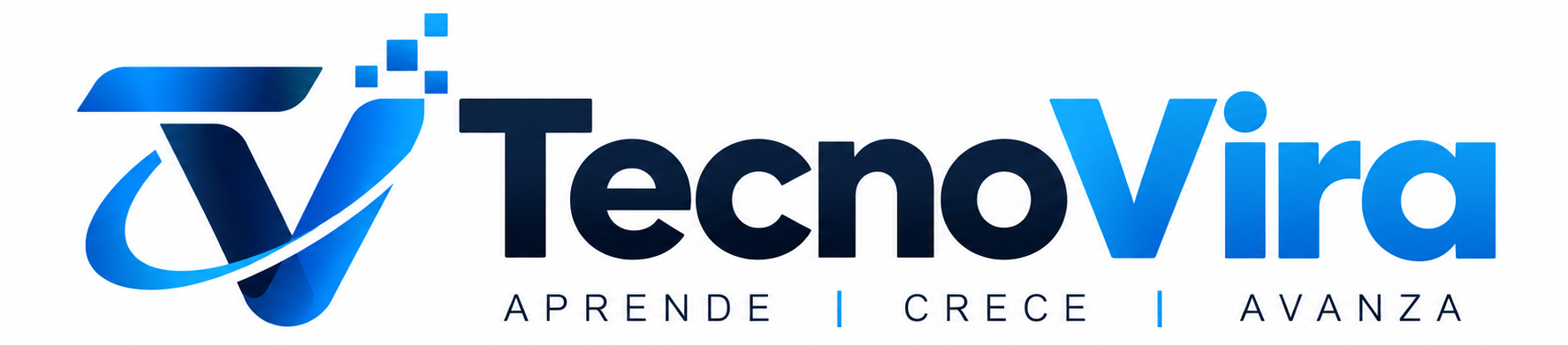 Logo de TecnoVira, sitio web de tecnología y desarrollo profesional